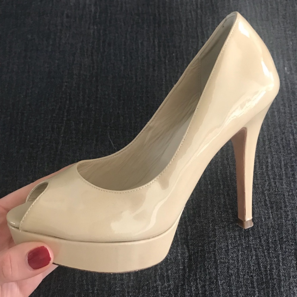 Cole Haan platformed peep toe pump.  size 5.5